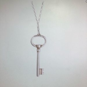 Tiffany & Co. Oval key pendant necklace